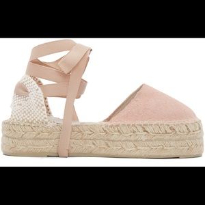 Manebi Hamptons Espadrilles in light pink, size 38